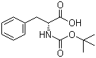 Boc-D-苯丙氨酸分子式结构图