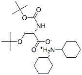 N-叔丁氧羰基-O-叔丁基-L-丝氨酸二环己胺盐分子式结构图