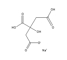柠檬酸一钠分子式结构图
