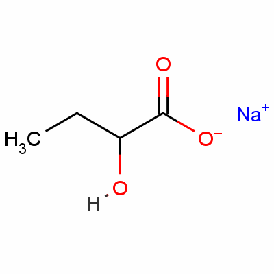 2-羟基丁酸钠分子式结构图