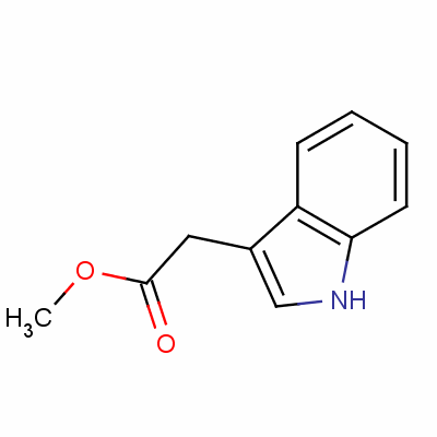 吲哚-3-醋酸甲酯分子式结构图