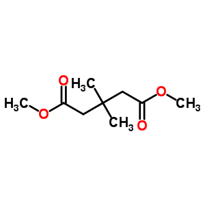 3,3-二甲基戊二酸二甲酯分子式结构图