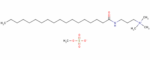 硬脂基酰丙基三甲基硫酸甲酯铵分子式结构图