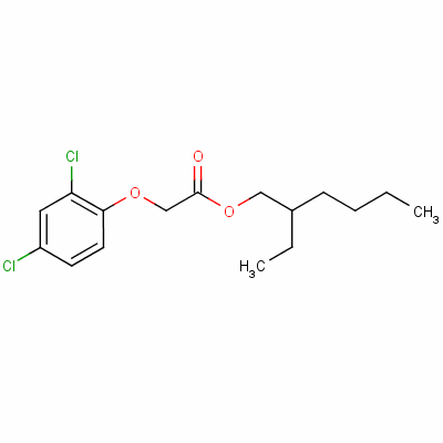 2,4-D 2-乙基己基酯分子式结构图