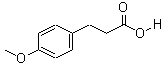 3-(4-甲氧基苯基)丙酸分子式结构图