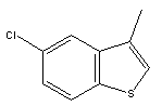 3-甲基-5-氯苯并噻吩分子式结构图