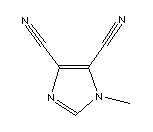 1-甲基-1H-咪唑-4,5-二甲腈分子式结构图