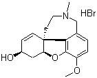 氢溴加兰他敏分子式结构图