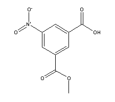 5-硝基间苯二甲酸单甲酯分子式结构图