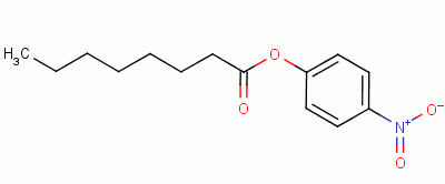 4-硝基苯基辛酸酯分子式结构图