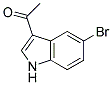 3-乙酰基-5-溴吲哚分子式结构图