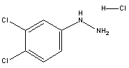 3,4-二氯苯肼盐酸盐分子式结构图