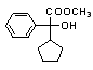 2-环戊基-2-羥基苯乙酸甲酯分子式结构图