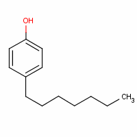 4-庚基苯酚分子式结构图