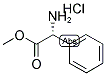 (R)-(-)-2-苯甘氨酸甲酯盐酸盐分子式结构图