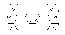 1,4-双(2-羟基六氟异丙基)苯分子式结构图