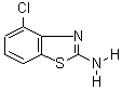 2-氨基-4-氯苯并噻唑分子式结构图