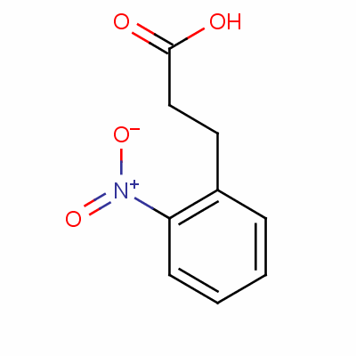 3-(2-硝基苯基)丙酸分子式结构图