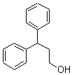 3,3-二苯基-1-丙醇分子式结构图