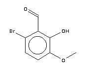 6-溴-2-羟基-3-甲氧基苯甲醛分子式结构图