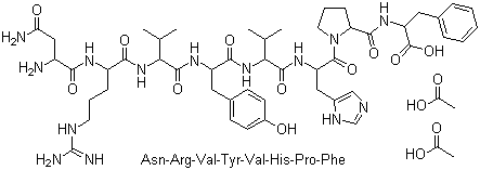 醋酸增血压素分子式结构图