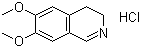 6,7-二甲氧基-3,4-二氢异喹啉盐酸盐分子式结构图