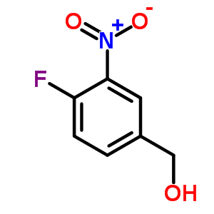 3-硝基-4-氟苄醇分子式结构图