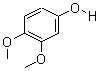 3,4-二甲氧基苯酚分子式结构图