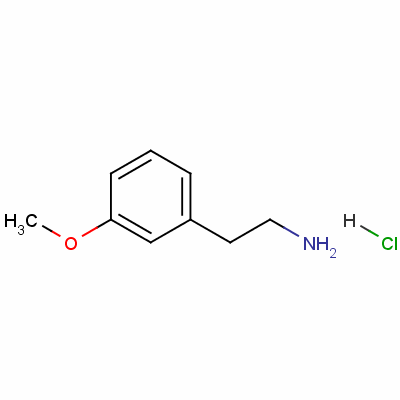 间甲氧基苯乙胺盐酸盐分子式结构图