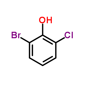 2-溴-6-氯苯酚分子式结构图