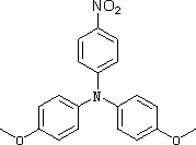 4-硝基-4',4''-二甲氧基三苯胺分子式结构图