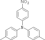 4-硝基-4',4''-二甲基三苯胺分子式结构图