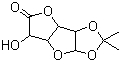 D-葡糖醛酸-γ-内酯丙酮化合物分子式结构图