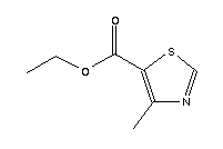 4-甲基噻唑-5-甲酸乙酯分子式结构图