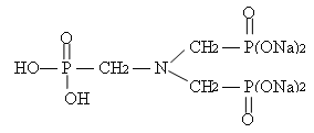 氨基三甲叉膦酸四钠分子式结构图