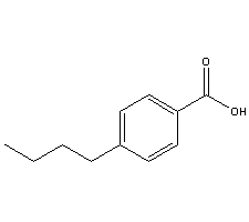 对正丁基苯甲酸分子式结构图