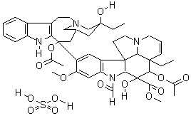 长春新碱硫酸盐分子式结构图