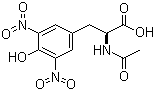 N-乙酰-3,5-二硝基-L-酪氨酸分子式结构图