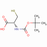 BOC-L-半胱氨酸分子式结构图