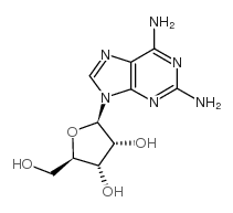 2-氨基腺嘌呤核苷分子式结构图