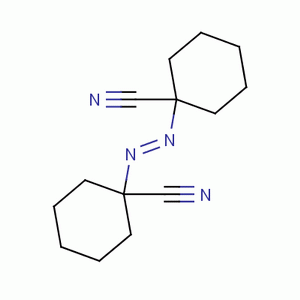 1,1'-偶氮(氰基环己烷)分子式结构图