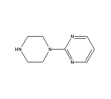 1-(2-嘧啶基)哌嗪分子式结构图