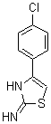 2-氨基-4-(4-氯苯基)噻唑分子式结构图