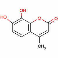 7,8-二羟基-4-甲基香豆素分子式结构图