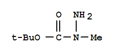 2-甲基肼基甲酸叔丁酯分子式结构图