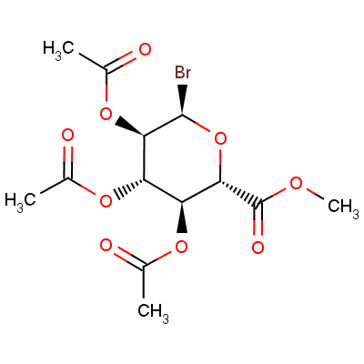 乙酰溴-Alpha-D-葡萄糖酮酸甲基酯分子式结构图