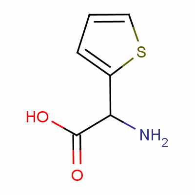 DL-α-氨基噻吩-2-醋酸分子式结构图