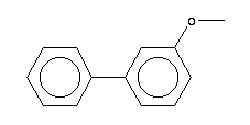 3-甲氧基联苯分子式结构图