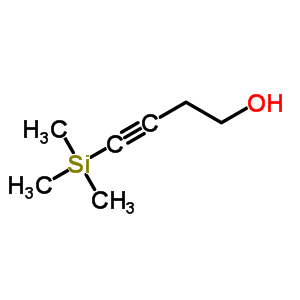 4-(三甲基硅基)丁-3-炔-1-醇分子式结构图