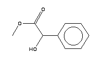 (S)-(-)-扁桃酸甲酯分子式结构图